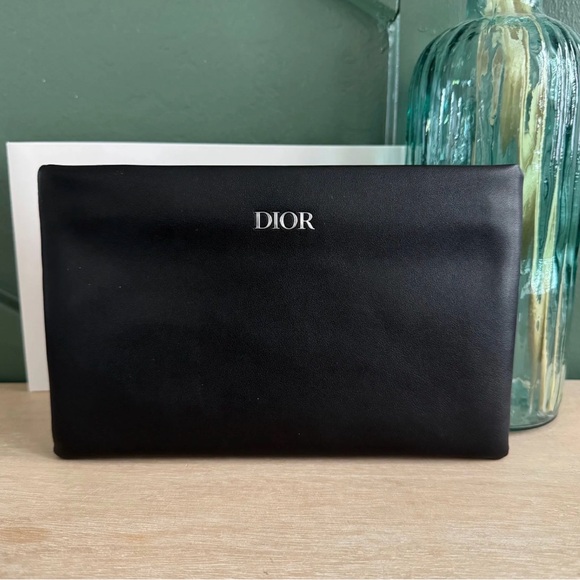 Dior Other - Dior Classic Black Leather Clutch